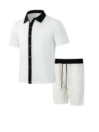 Conjunto de Vacaciones para Hombre: Camisa y Pantalones Cortos - Image 34
