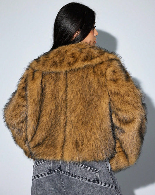 Abrigo de Piel de Zorro Grueso y Cálido - Lujo y Confort - Image 28