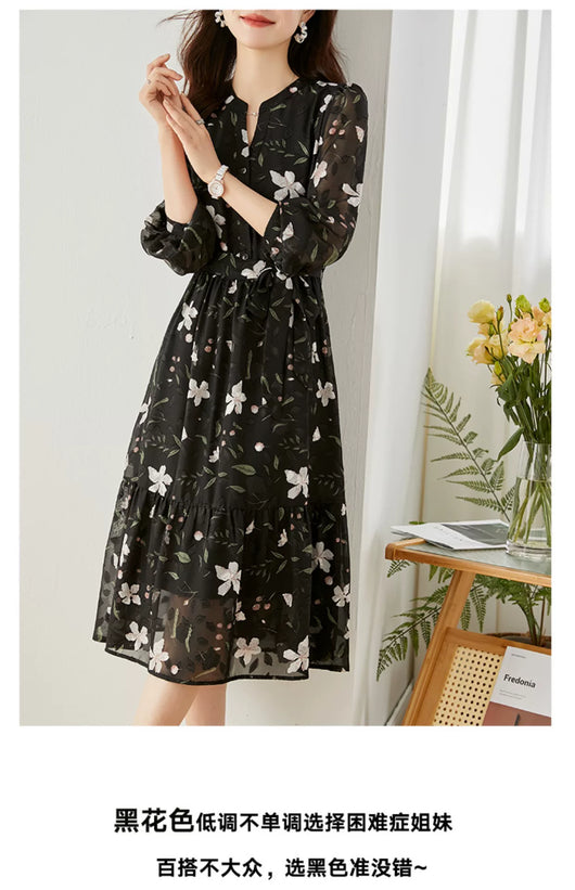Vestido Floral de Gasa Francesa - Image 24