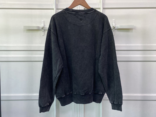 Suéter de Algodón para Mujer con Letras PARIS Cuello Redondo en Negro y Gris - Image 22