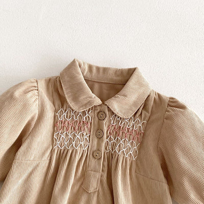 Vestido Enterizo de Pana para Bebé Niña con Diseño Triangular - Image 42
