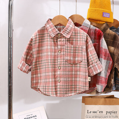 Camisa de Cuadros Casual para Niños - Perfecta para Primavera y Otoño - Image 18