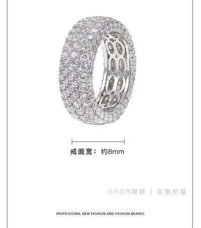 Juego de Anillos de Diamante Hip-hop para Hombre - Diseño Exclusivo - Image 9