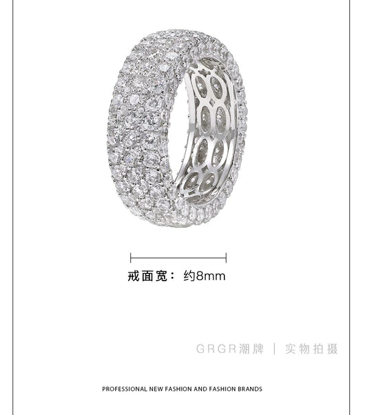 Juego de Anillos de Diamante Hip-hop para Hombre - Diseño Exclusivo - Image 9