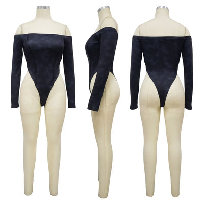 Enterizo Elegante Hombros Descubiertos con Cintura Descubierta - Image 16