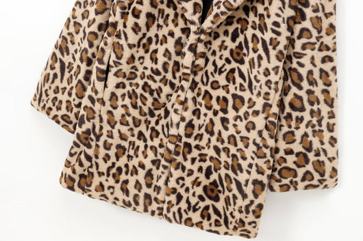 Abrigo Leopardo Efecto Pelaje Sintético Largo Medio - Image 15