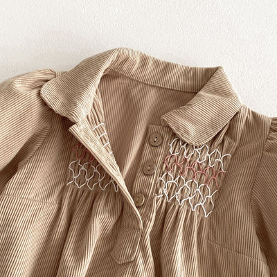 Vestido Enterizo de Pana para Bebé Niña con Diseño Triangular - Image 26