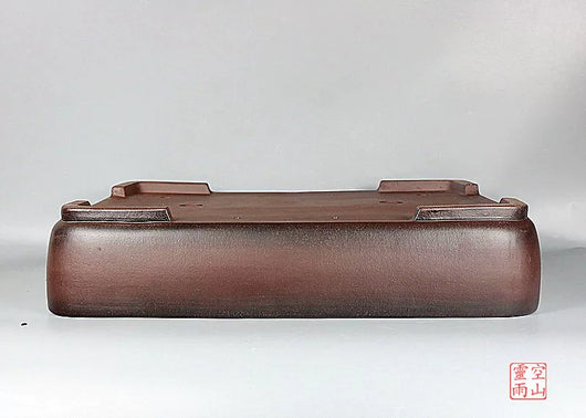 Maceta Artesanal Rectangular de Barro Púrpura Antiguo - Image 12