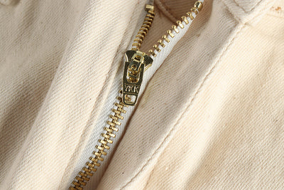 Jeans Vintage Lavado Crudo en Tono Crema - Image 12