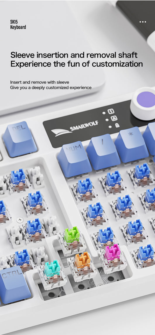 Teclado Mecánico Gaming con Perilla de Control para Notebook - Image 21