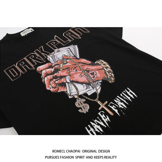 Playera Hip Hop Cuello Redondo Manga Corta Casual - Image 22