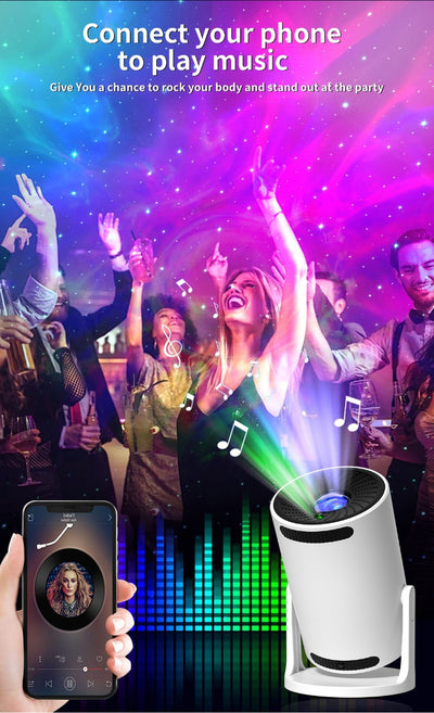Lámpara Proyector de Nebulosa con Altavoz Bluetooth - Luz Estelar Romántica - Image 9