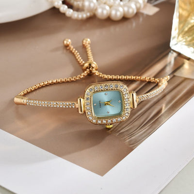 Reloj Pulsera Cuadrado con Diamantes y Diseño de Cuerda Trenzada - Image 19