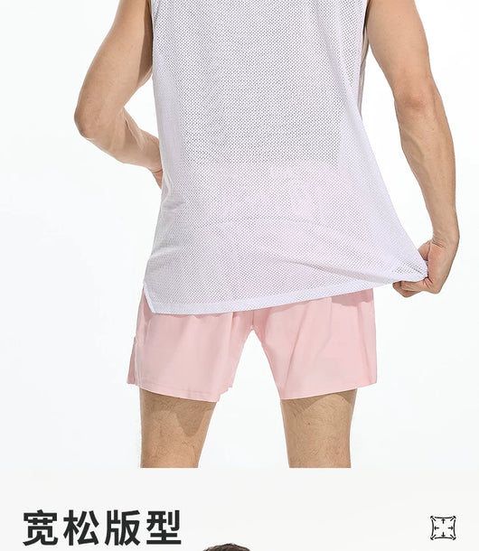 Camiseta Deportiva Hombre Sin Mangas Transpirable Seda Helada Entrenamiento Ligero - Image 11