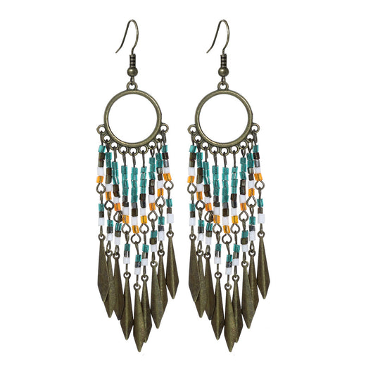 Aretes Bohemios Ovalados en Aleación de Metal Hanqi - Image 14
