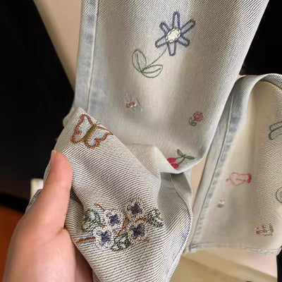 Jeans Rectos Personalizados con Bordado para Niñas - Image 9