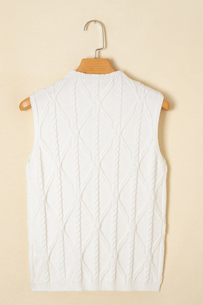 Blusa Básica Sin Mangas Cuello Redondo en Colores Sólidos - Image 23