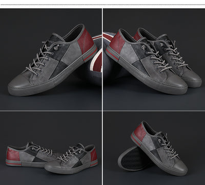 Zapatos de Cuero para Hombre con Contraste de Colores y Suela de Goma - Image 17