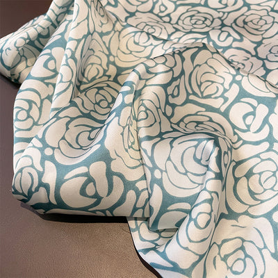 Pañuelo de Seda Estampado Versátil - Banda Decorativa para Cabello y Accesorios - Image 16