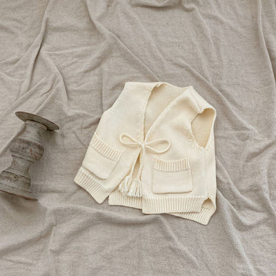 Chaleco Cardigan Tejido para Niños con Borlas - Image 34