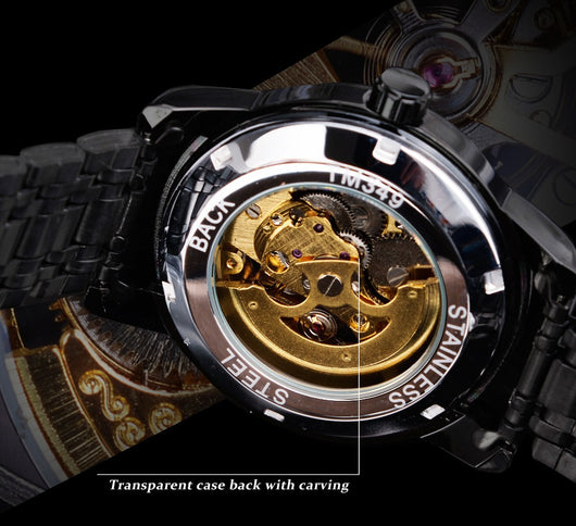 Reloj Mecánico Impermeable con Diseño Calado para Hombre - Image 53