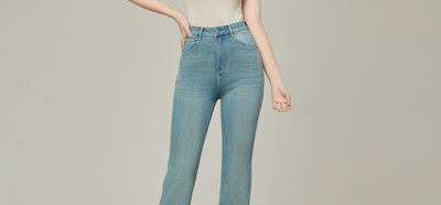Pantalones Skinny Talle Alto Acampanados Mujer - Colores Claros Primavera Verano - Image 25