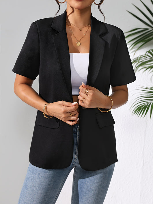 Chaqueta Casual de Mujer en Colores Sólidos - Image 9