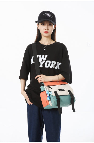 Bolsa de Hombro Casual Mujer Capacidad Grande Diseño Neutro Japonés - Image 17
