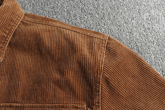 Camisa de Pana Gruesa Lavada con Manga Larga para Invierno - Image 26