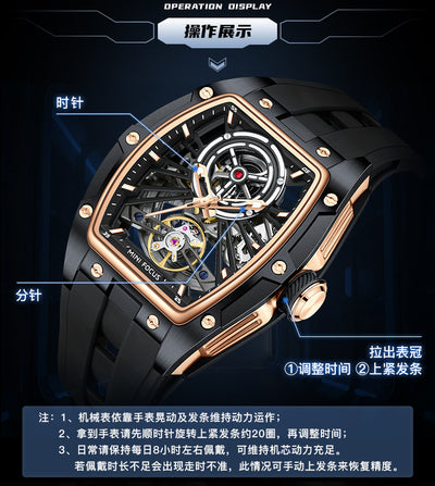 Reloj Automático de Acero Inoxidable con Caja Hueca para Hombre - Image 17
