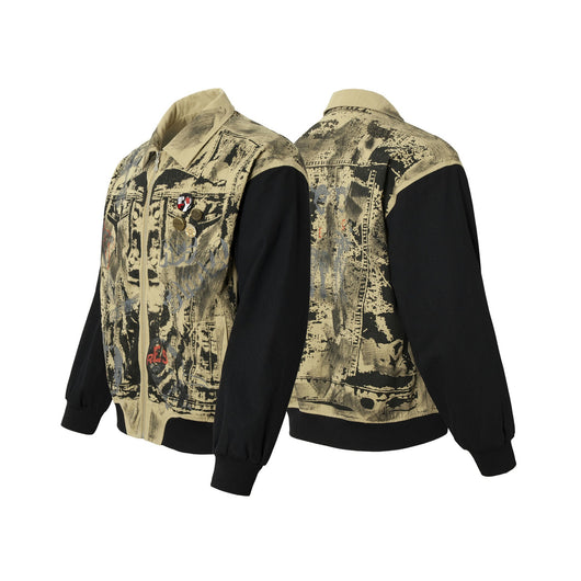 Chaqueta Retro Americana con Bordados y Parches Decorativos - Image 26