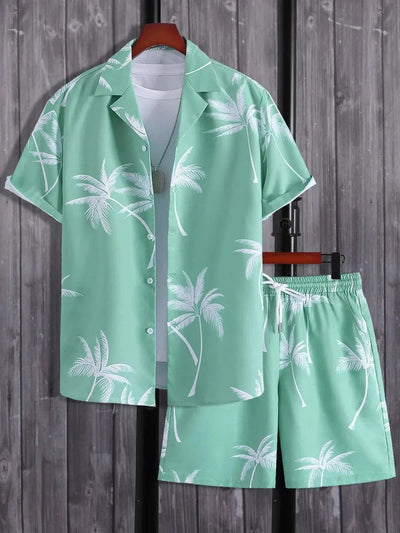 Conjunto Hawaiano Hombre: Camisa y Shorts Holgados de Manga Corta - Image 60