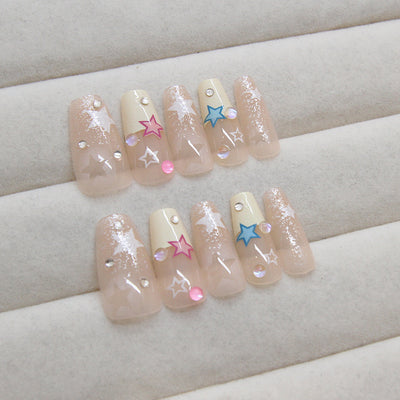 Pegatinas de Uñas Removibles con Cristales - Set de 24 Piezas - Image 7