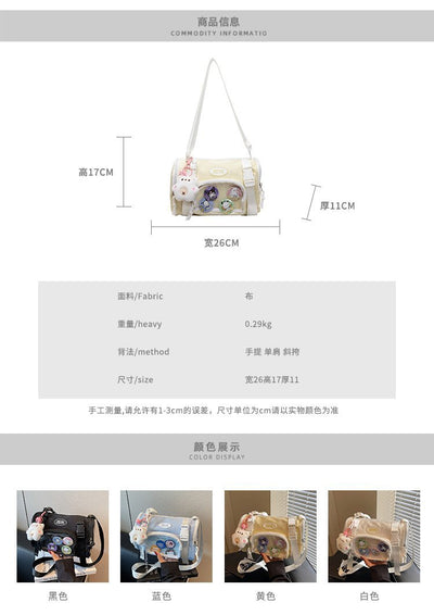 Bolsa Crossbody Transparente Estilo Preppy - Image 11