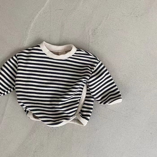 Sudadera Holgada a Rayas para Niña - Comodidad Casual - Image 29