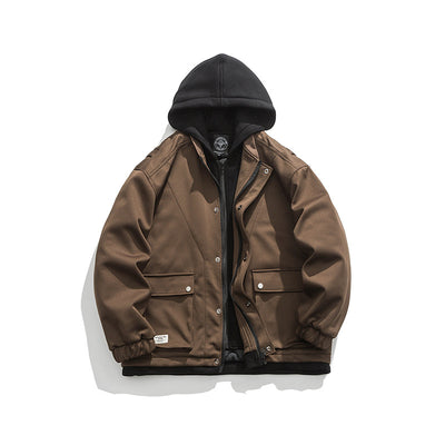 Chamarra Hoodie Retro con Bolsillos 3D y Diseño Desmontable para Hombre - Image 31