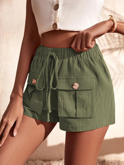 Pantalones Rectos Sueltos con Bolsillos y Cintura Ajustable - Image 18