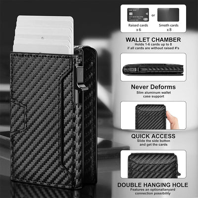 Billetera Tipo Clip Multifuncional para Hombre - Organizador de Tarjetas - Image 11
