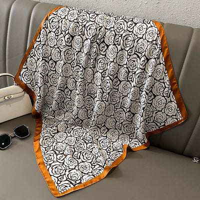 Pañuelo de Seda Estampado Versátil - Banda Decorativa para Cabello y Accesorios - Image 22