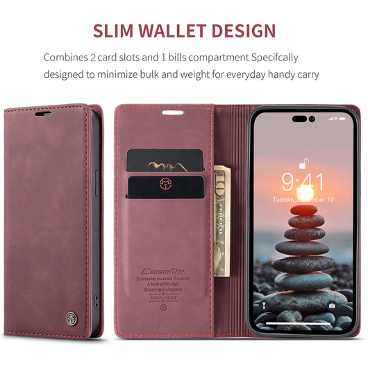 Funda Magnética de Cuero para Teléfono con Cartera Integrada - Image 24