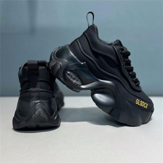 Zapatos Deportivos de Plataforma en Cuero para Hombre - Estilo Moderno y Confort - Image 41