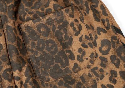 Chaqueta Retro Leopardo con Cuello Alzado y Cierre - Image 23