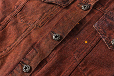 Chaqueta Denim Vintage Americana Oversize Lavado Relajado - Image 11