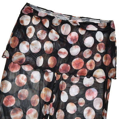 Pantalones Estampado Leopardo y Flores con Malla - Image 20