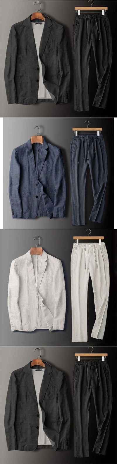 Traje Business-Casual de Lino 100% para Hombre - Ligero y Transpirable - Image 6