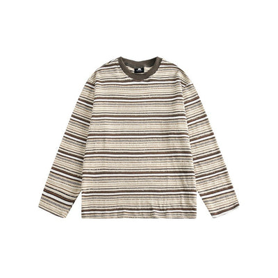 Camiseta a Rayas de Manga Larga - Sudadera Versátil para Hombre y Mujer - Image 24