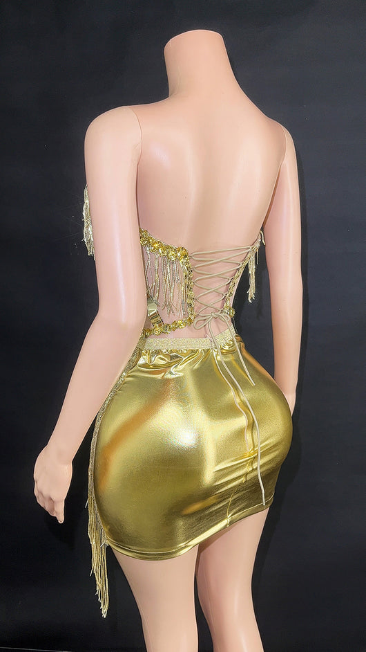 Top Tubo con Borlas y Falda Corta para Mujer - Image 29