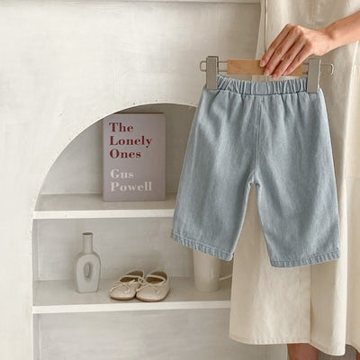 Pantalones Cortos Denim de Algodón con Bolsillos para Niños - Image 17
