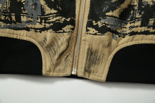 Chaqueta Retro Americana con Bordados y Parches Decorativos - Image 20
