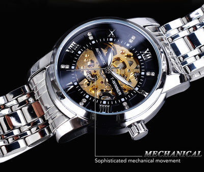 Reloj Mecánico Impermeable con Diseño Calado para Hombre - Image 61